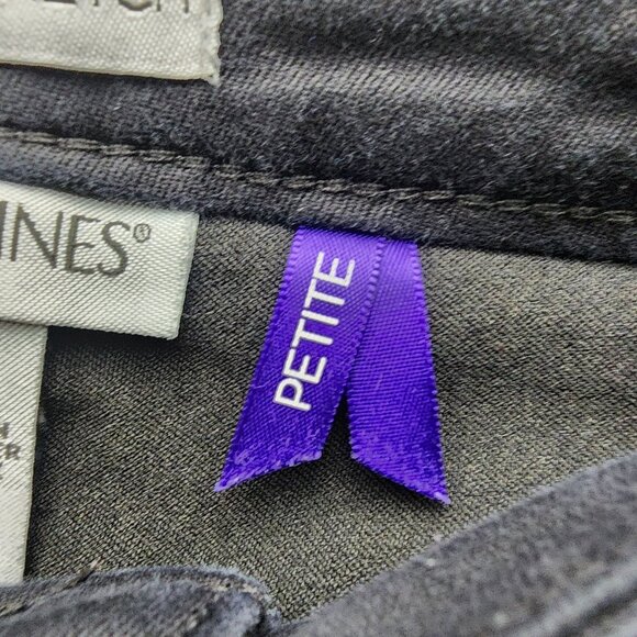 Catherines Jeans Womens 16W Petite Black Stretch High Rise Straight *GUC* - Picture 4 of 11